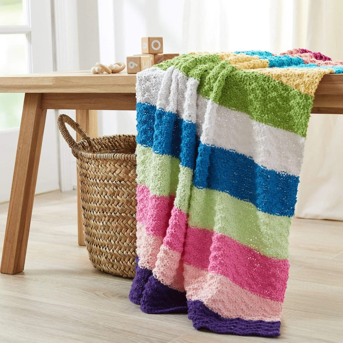 Free Colour Waves Baby Blanket Pattern – Mary Maxim Ltd