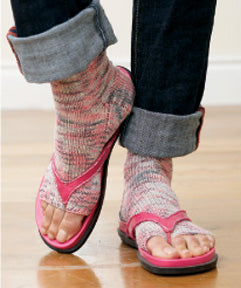 Toeless Socks, Flip Flop Socks, Knit Socks for Pedicure 