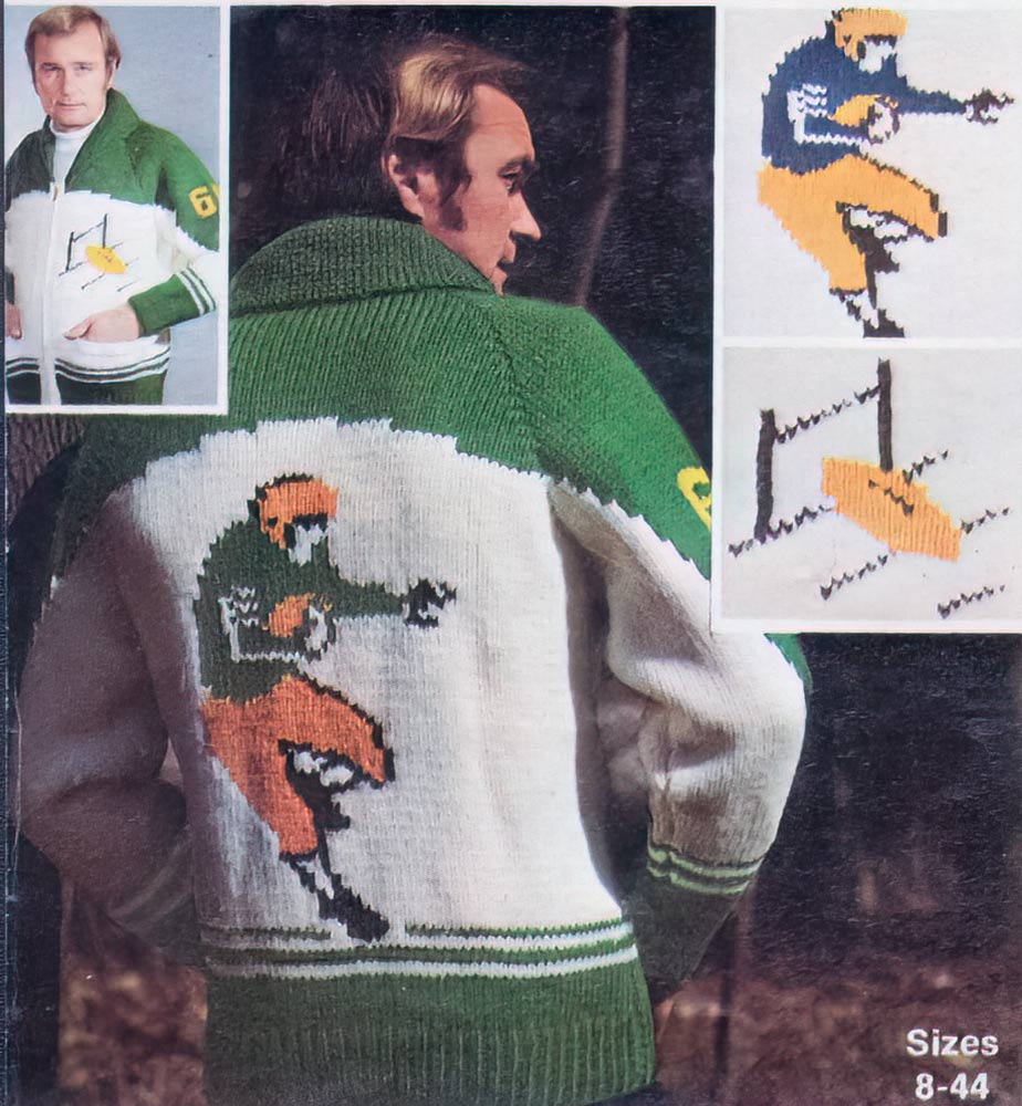 Men's Football Player Cardigan Pattern – Mary Maxim Ltd