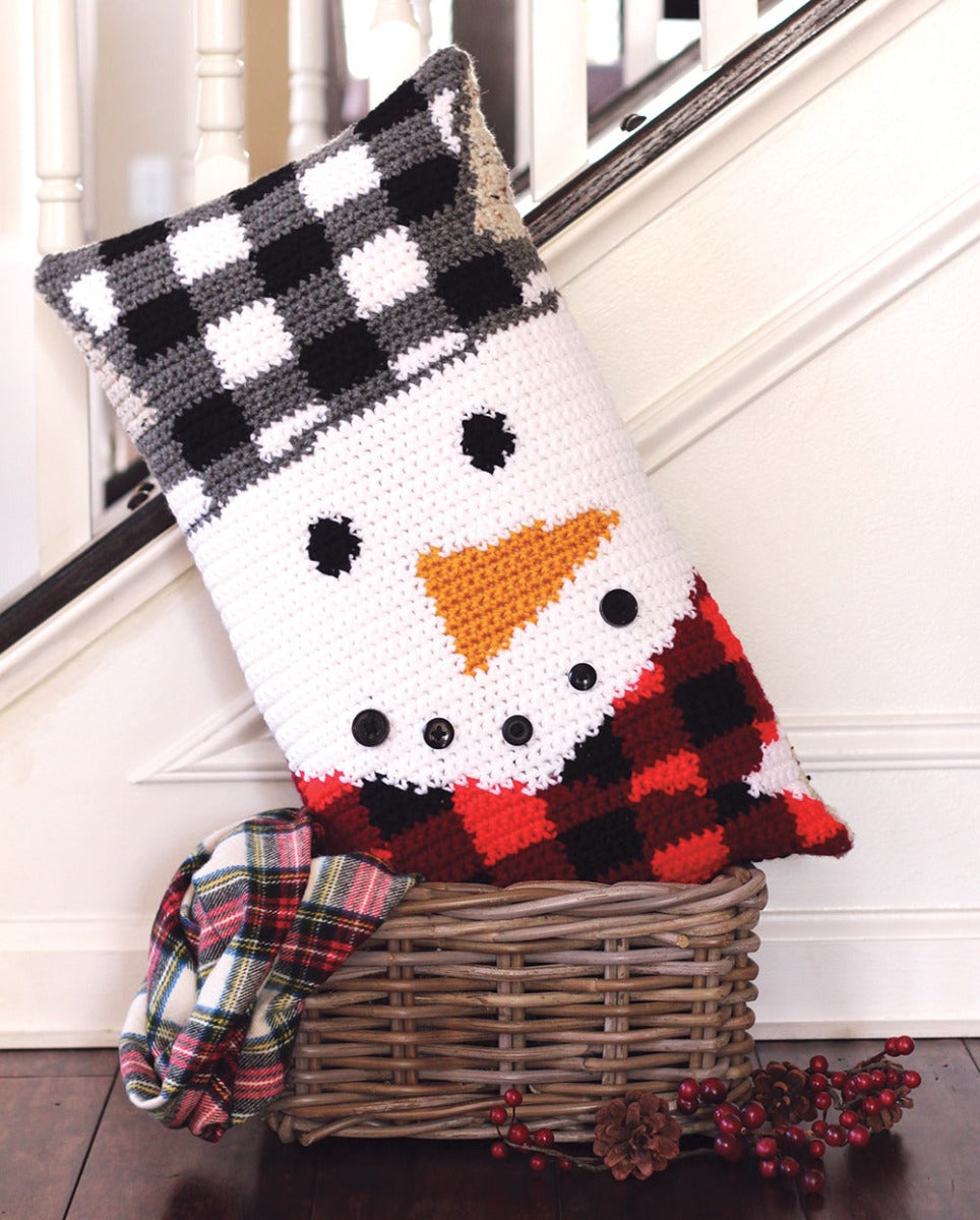 Chilly Snowman Pillow – Mary Maxim Ltd