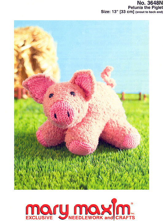 Free Petunia the Piglet Pattern – Mary Maxim Ltd