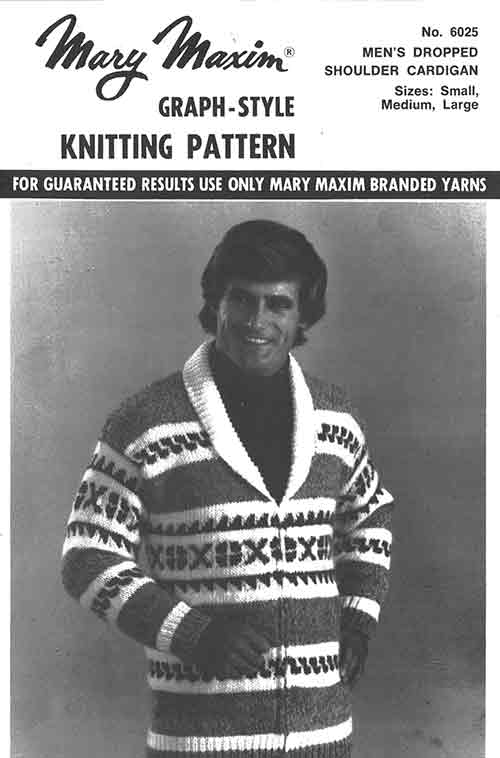 Men s Dropped Shoulder Cardigan Pattern Mary Maxim Ltd