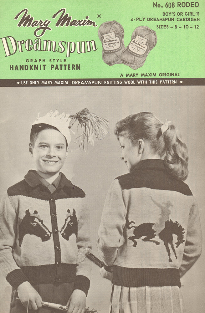 Boy's & Girl's Rodeo Cardigan Pattern – Mary Maxim Ltd