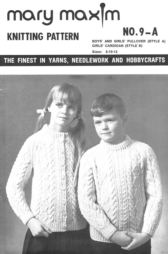 Boys' And Girls' Pullover & Girls' Cardigan Pattern – Mary Maxim Ltd