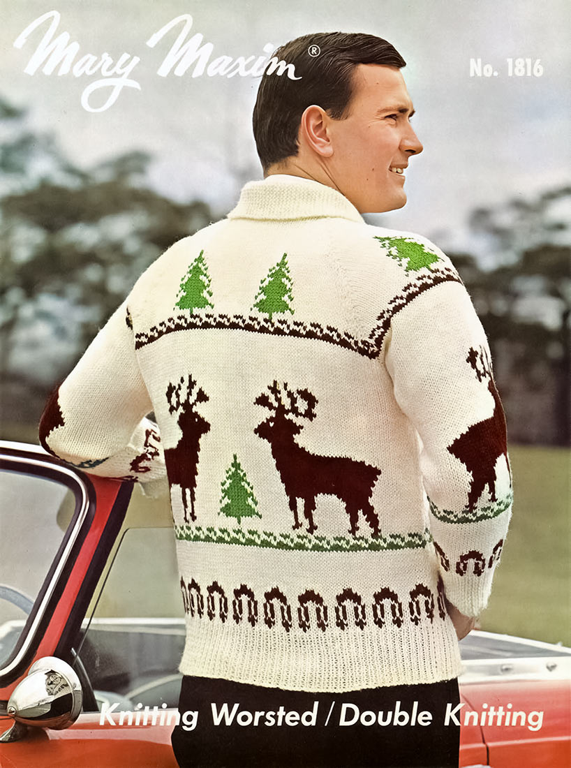 Reindeer Cardigan Pattern