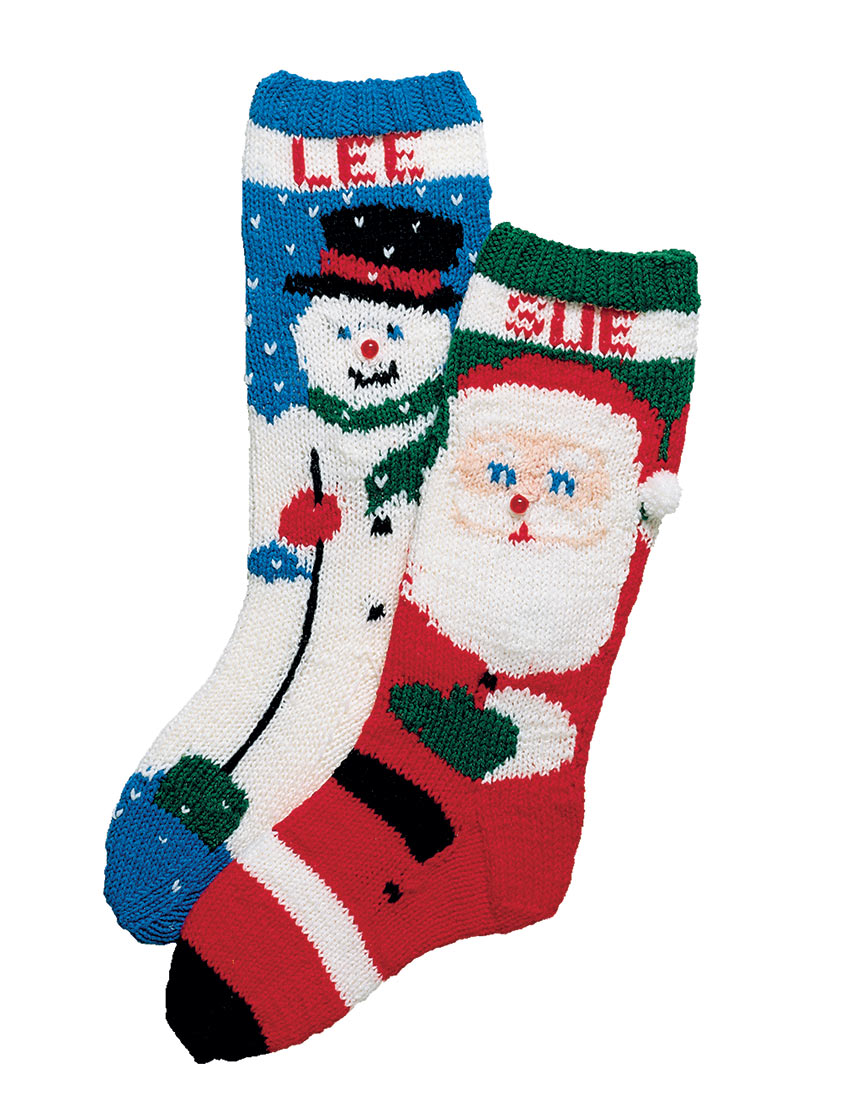 Santa & Snowman Stocking Pattern