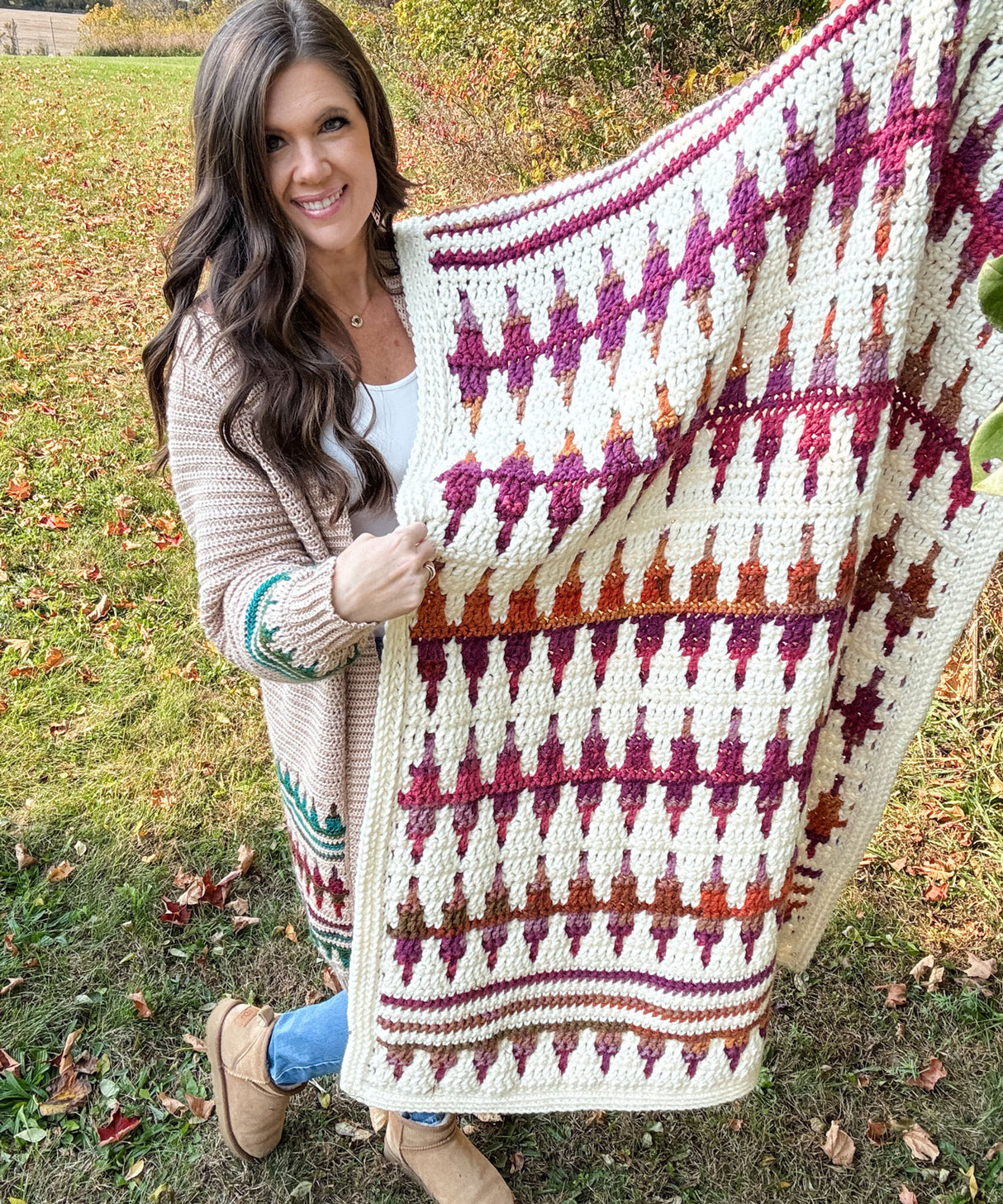 Autumn's Charm Mosaic Blanket