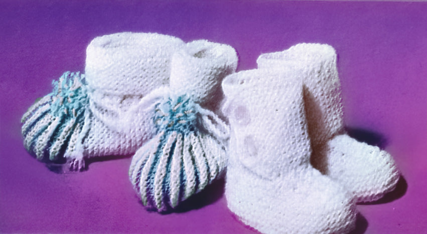 Baby Slippers And Boots Pattern