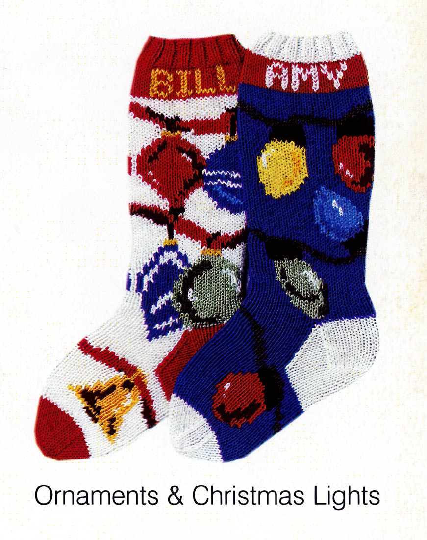 Ornaments/Lights Stocking Pattern