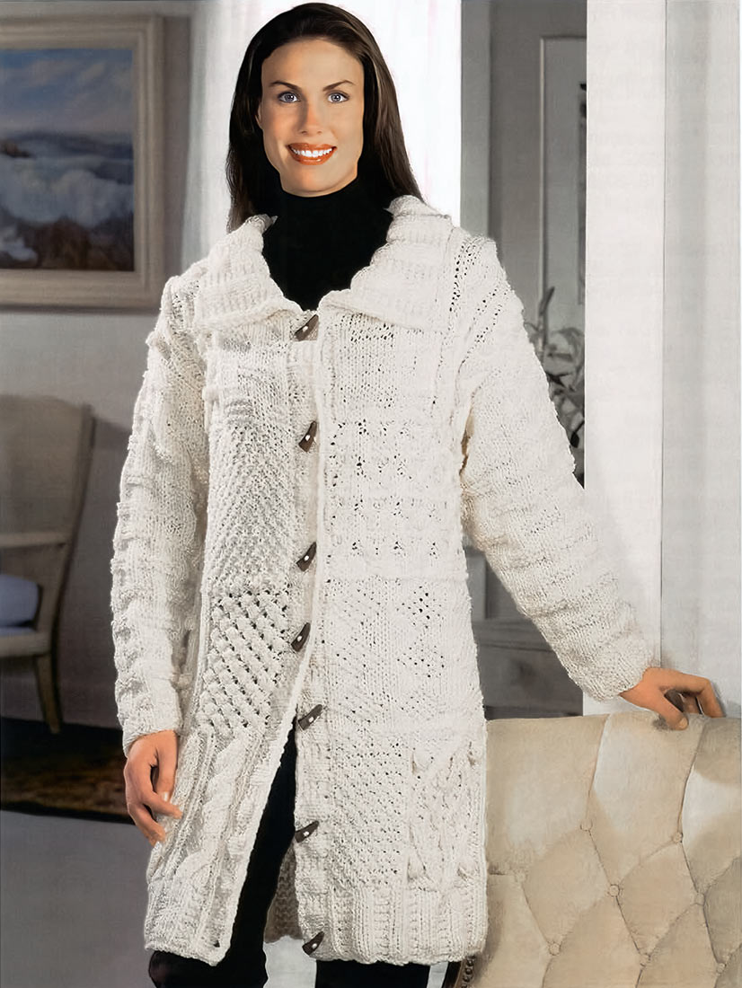 Bulky Sampler Coat Pattern