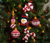 Snowman's Peppermint Collection Felt Ornaments Kit