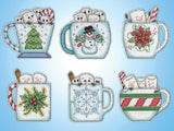 Holiday Mugs 14ct Plastic Canvas Ornaments