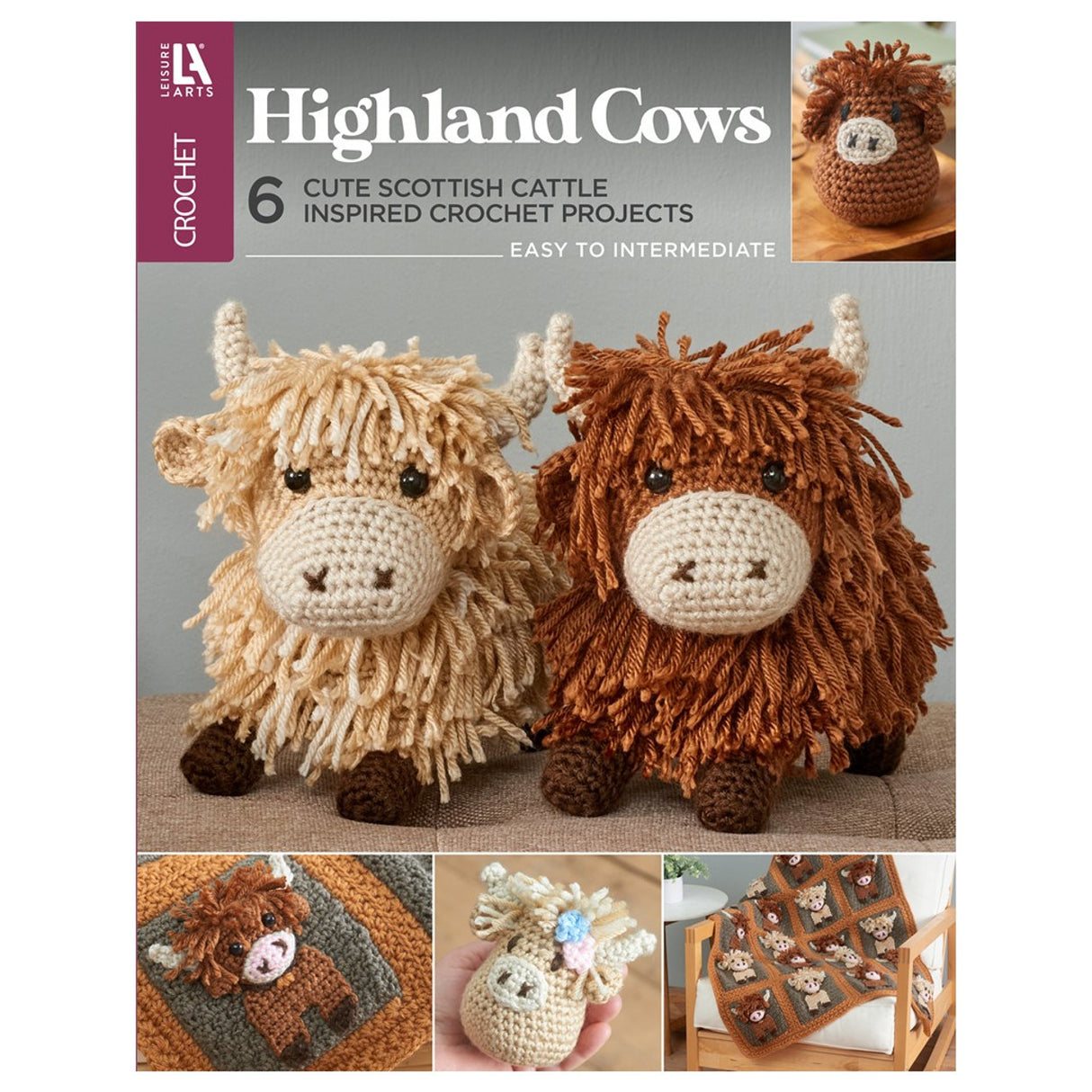 Highland Cows Crochet Book