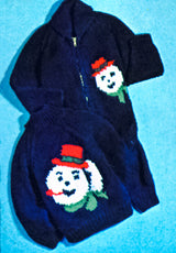 Modèle de cardigan de bonhomme de neige