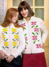 Ladies' Cardigan -  Rambling Rose Pattern