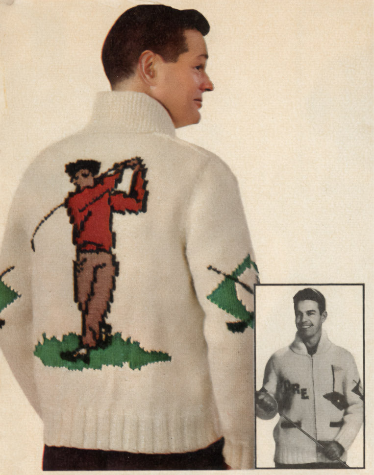 Modèle de cardigan de golf