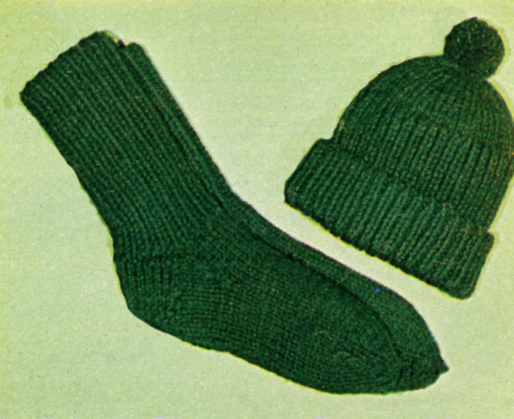 Patron de chaussettes et de casquettes de chasse