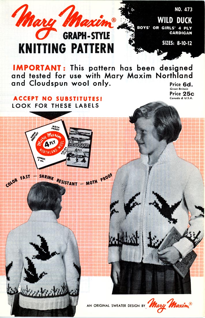 Children's Wild Duck Cardigan Pattern