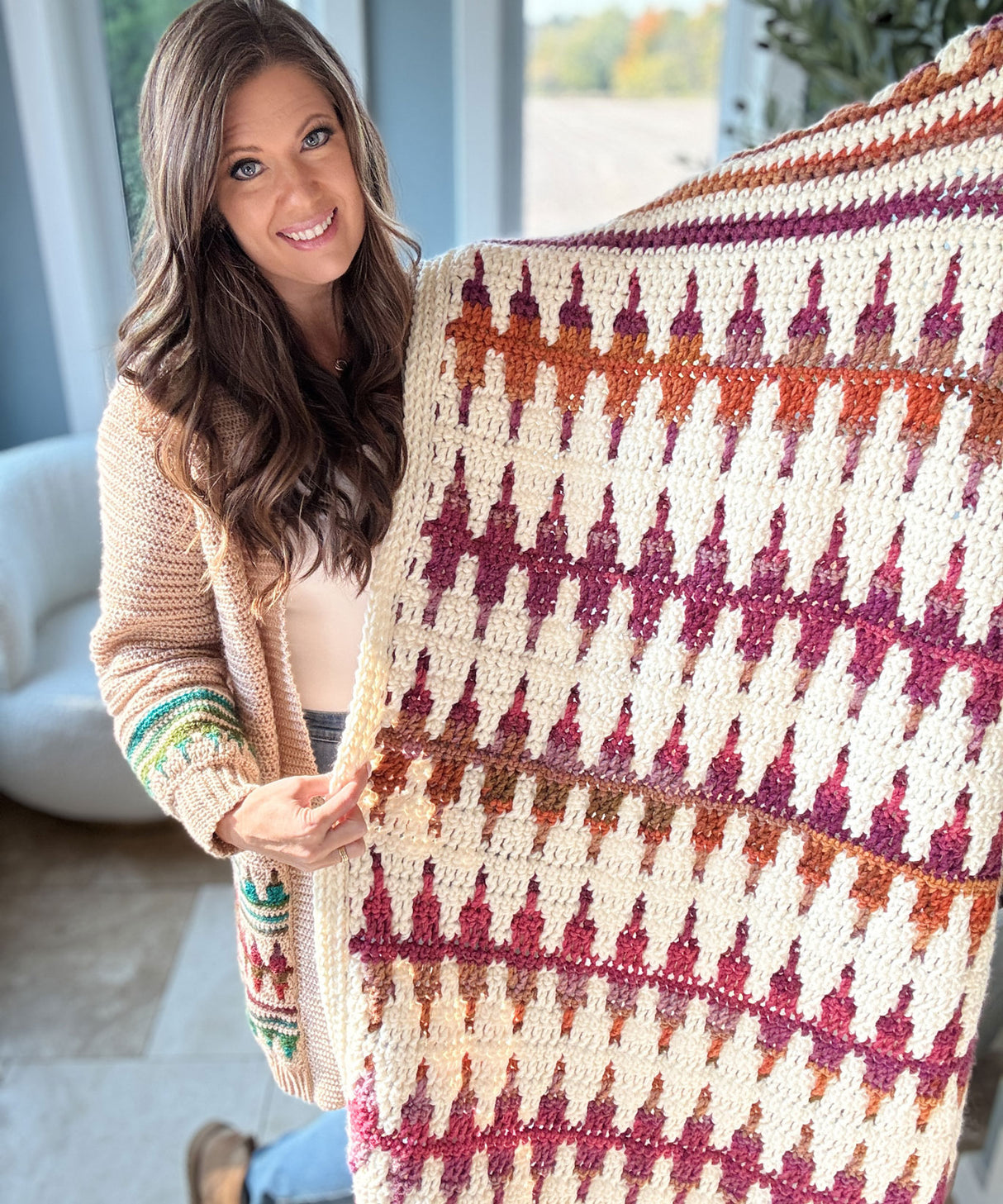 Autumn's Charm Mosaic Blanket