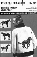 Patron de cardigan chevaux pour dames ou jeunes