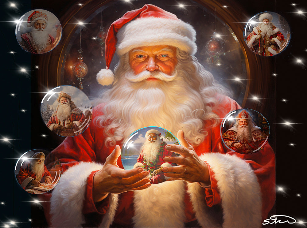 Santas Around The World Jigsaw Puzzle