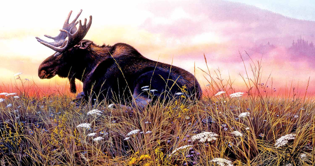 Daybreak Moose Jigsaw Puzzle