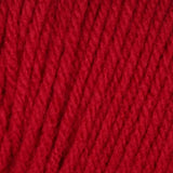 Couverture au crochet rouge