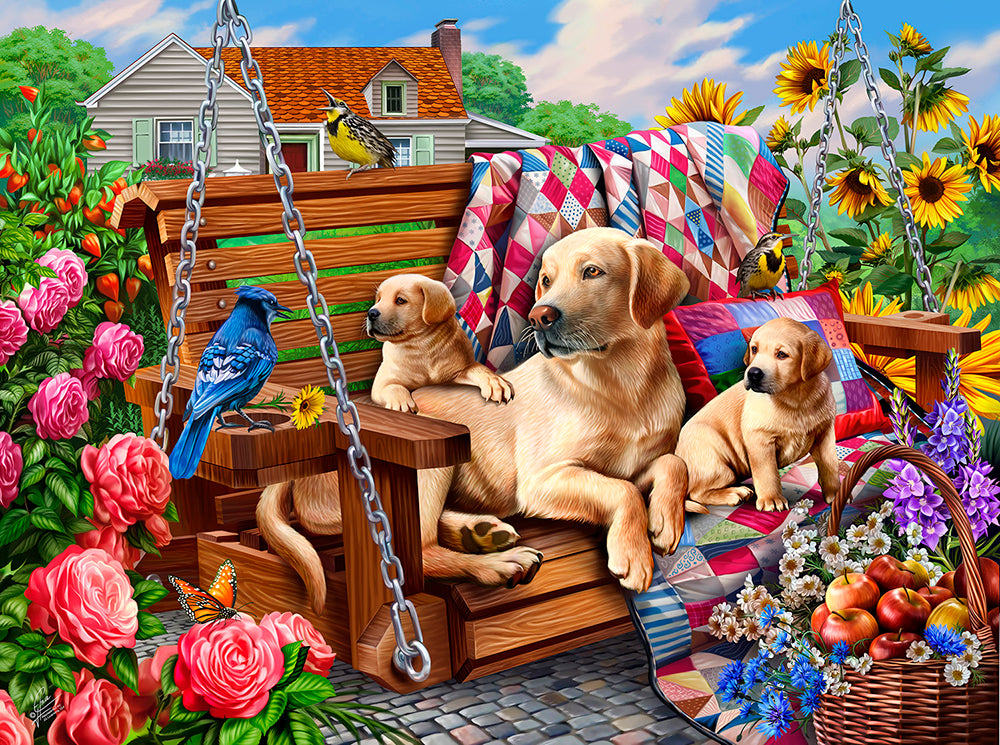 Dogs and Quilts Jigsaw Puzzle