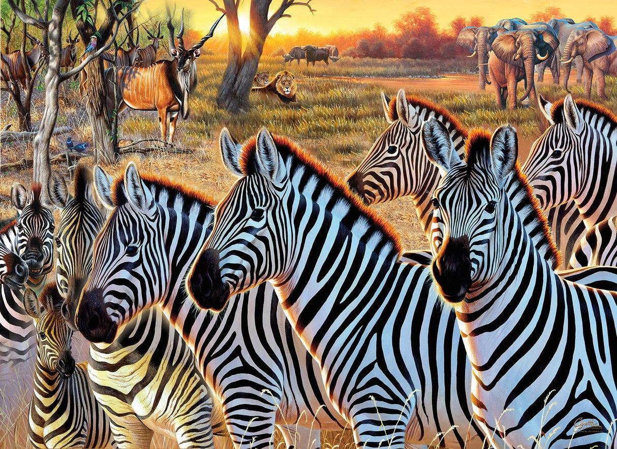 Zebras and Friends Jigsaw Puzzle