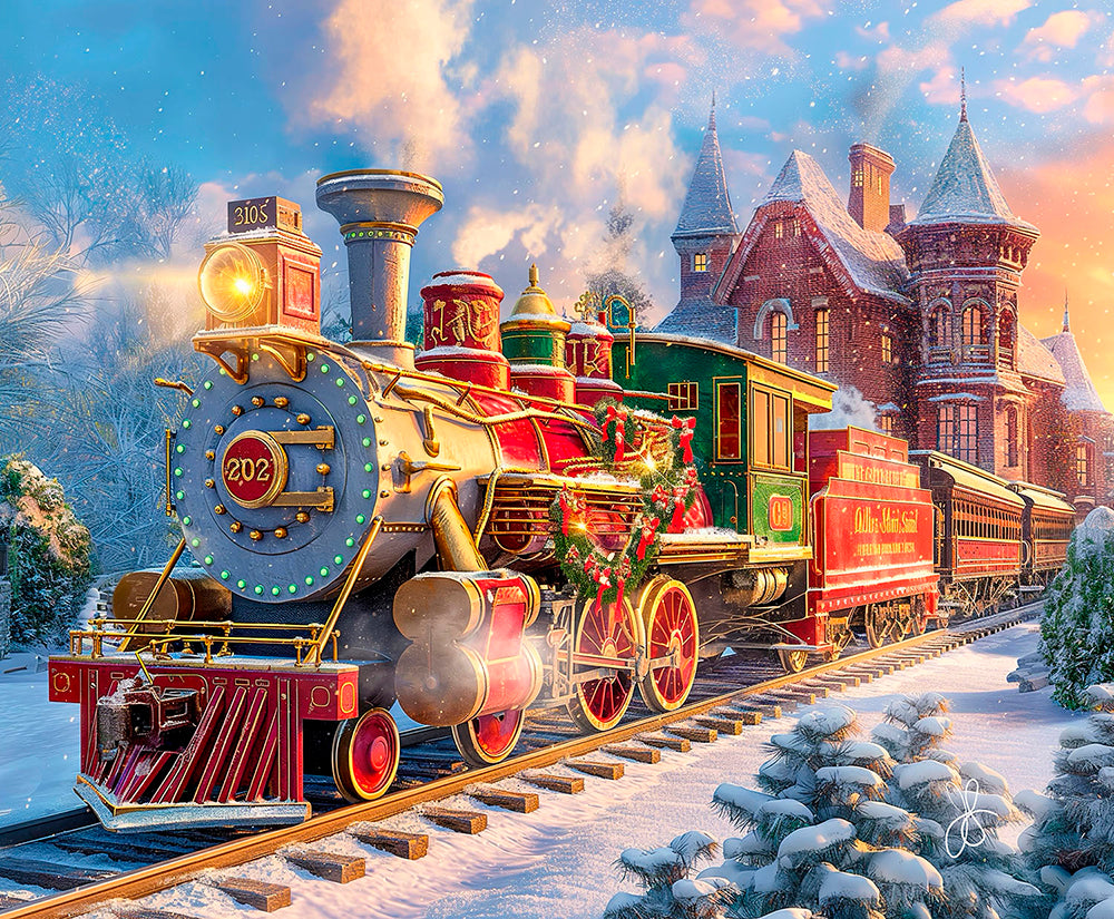 Christmas Train Ride Jigsaw Puzzle