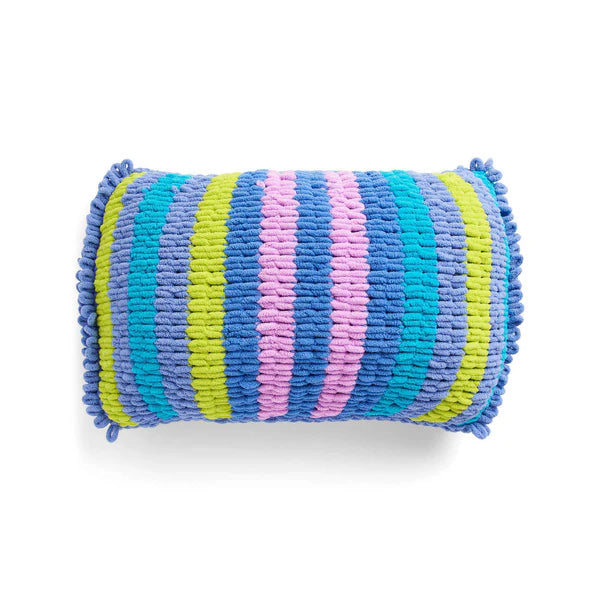 Free Bernat EZ Stripe-Mazing Pillow Pattern, Version 3