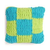 Free Bernat EZ Checked Pillow Pattern, Version 2