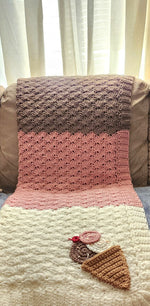 Neopolitan Bulky Shell Blanket - Baby or Throw