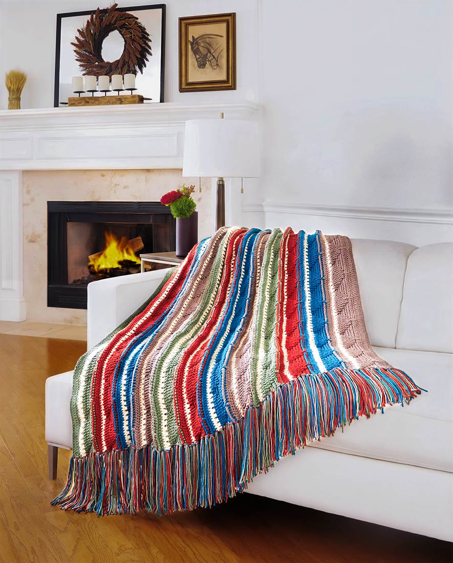 Peaks and Valleys Crochet Blanket Pattern