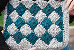 Sac fourre-tout au crochet Dancing Diamonds