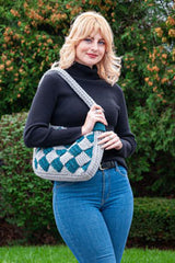 Dancing Diamonds Knit Tote Bag