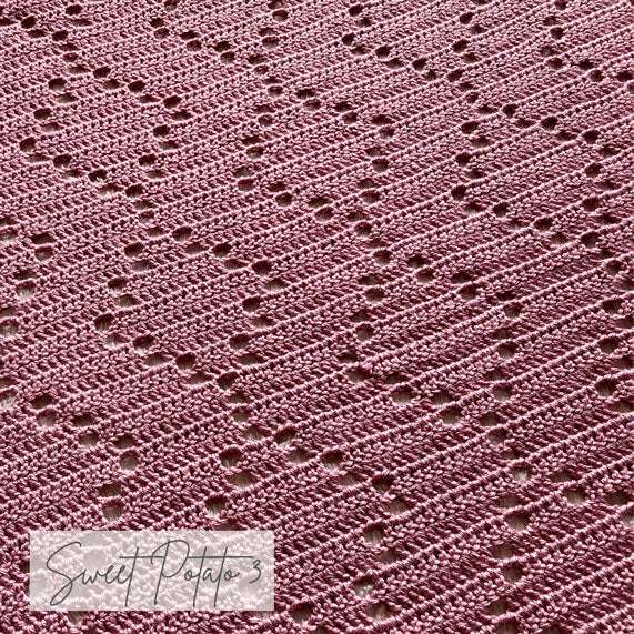 Diamond Drops Filet Baby Blanket