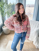 Chunky Granny Crochet Cardigan