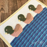 Duck, Duck, Fish Nursery Crochet Blanket