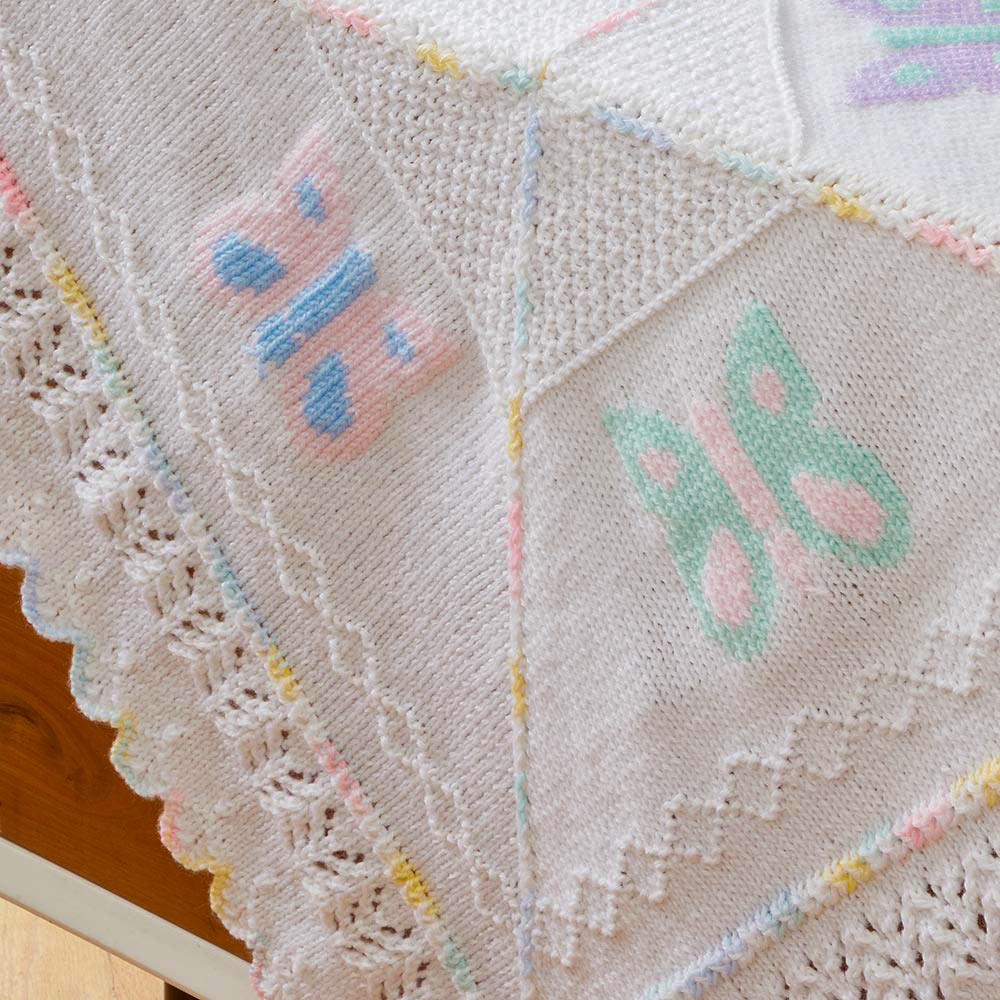 Babies and Butterflies Blanket Pattern