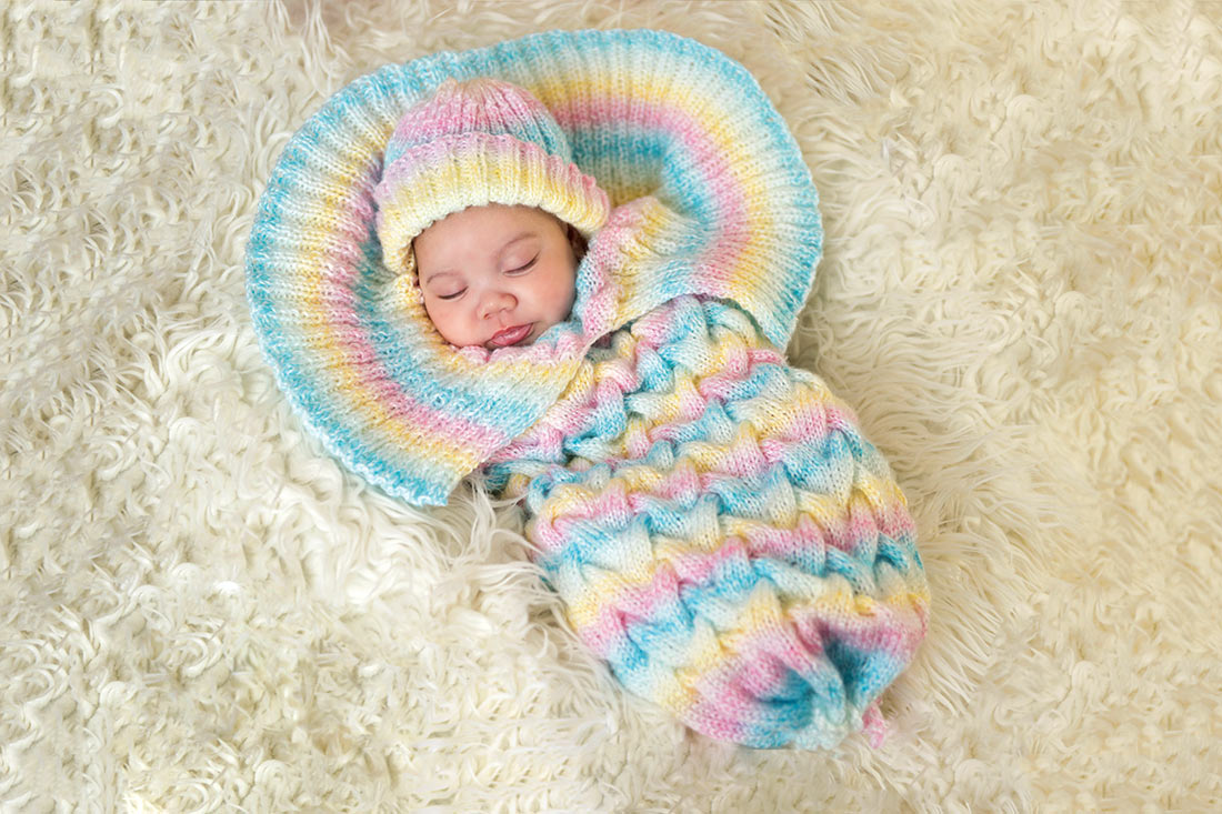 Free Woven Cables Cocoon/Hat Pattern