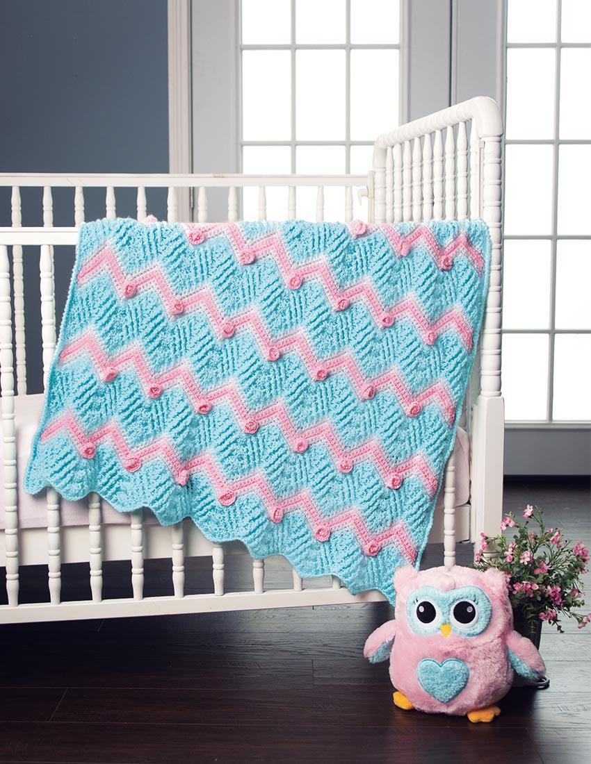 Rosey Ripples Blanket Pattern