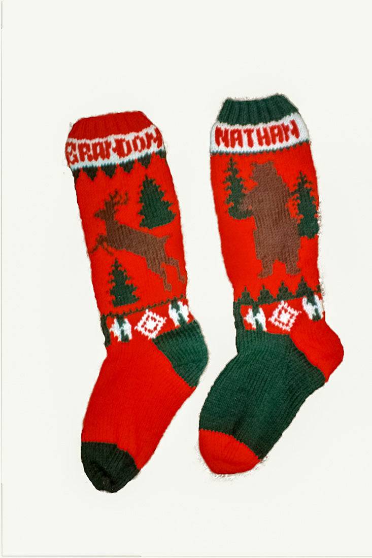 Deer And Bear Stockings Pattern