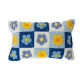 Free Crochet Bluebell Meadow Pillow Pattern