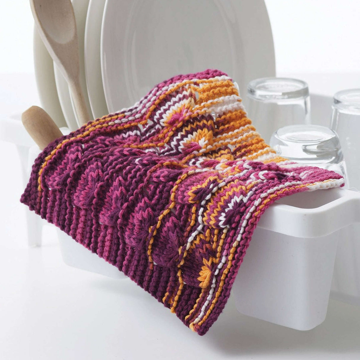 Free Peace & Love Dishcloth Pattern