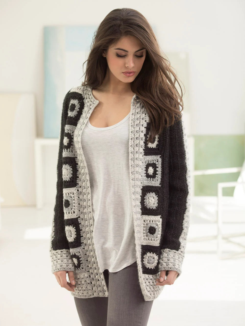 Free Graphic Statement Cardigan Pattern