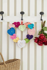 Free Hearts Wreath Pattern