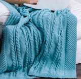 Free Bramble Border Cable Throw Pattern