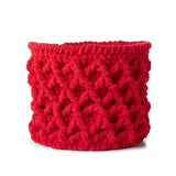 Free Bernat Trellis Crochet Basket Pattern