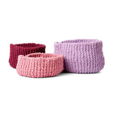 Free Bernat Garter Stitch Knit Baskets Pattern